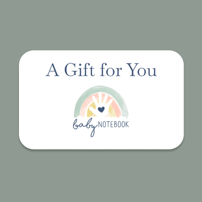 Gift card for baby book app